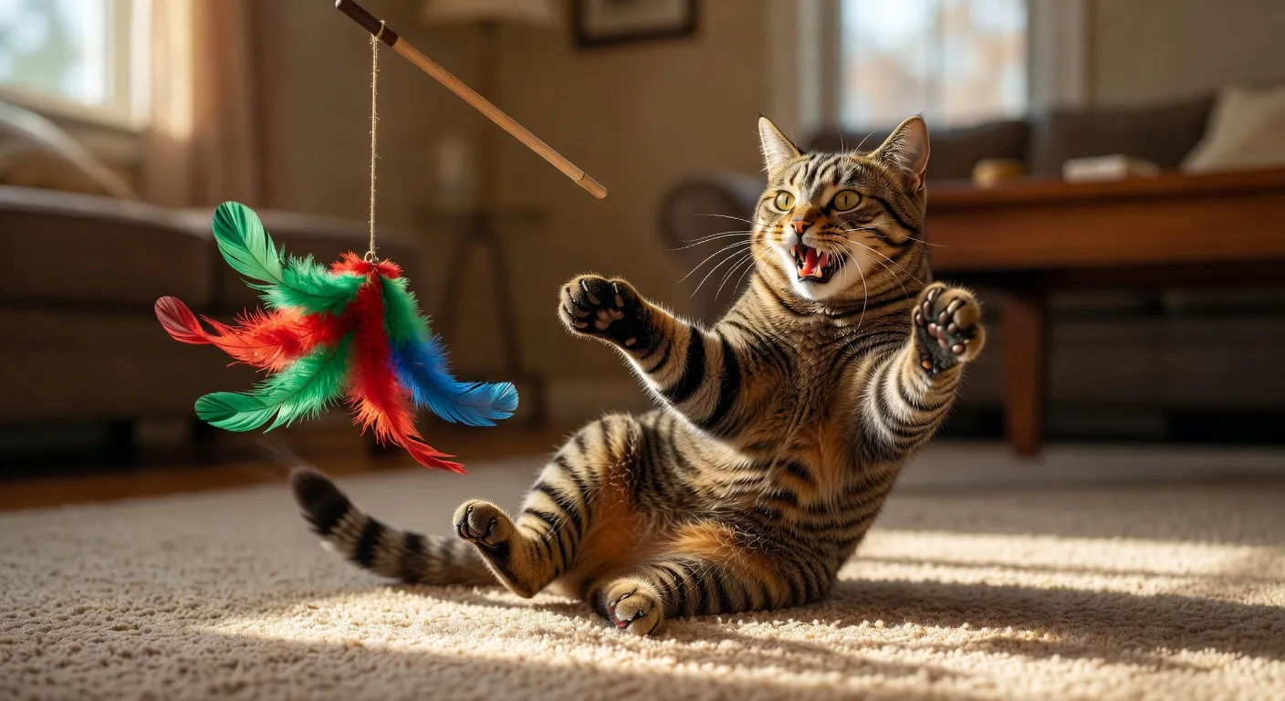 Un chat tigré passant par une chatière moderne installée sur une porte blanche