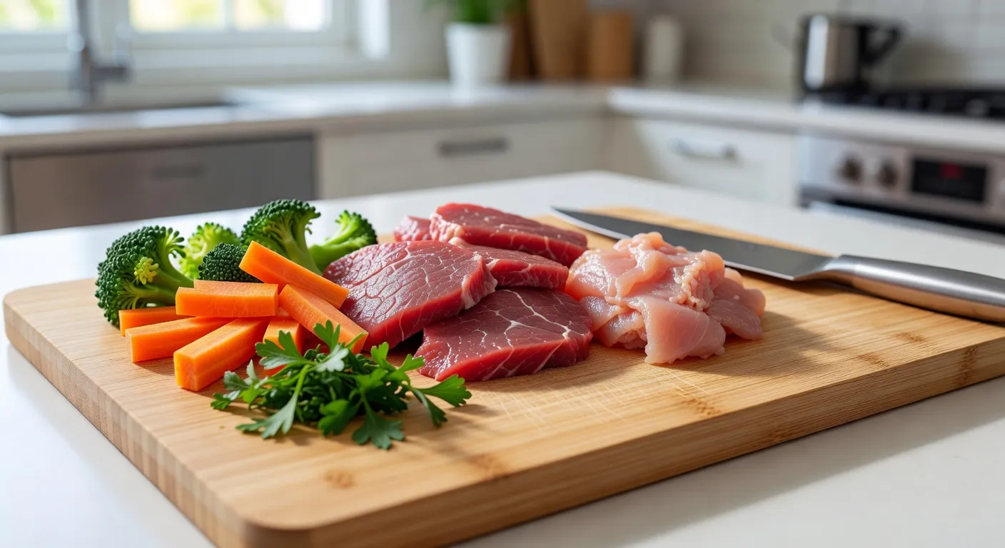 Un comparatif visuel entre croquettes et pâtée pour chat