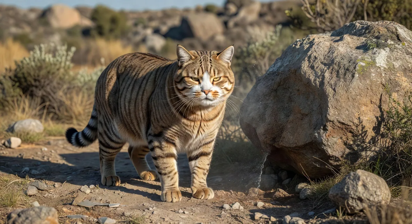 Un chaton roux jouant avec une plume sur un tapis