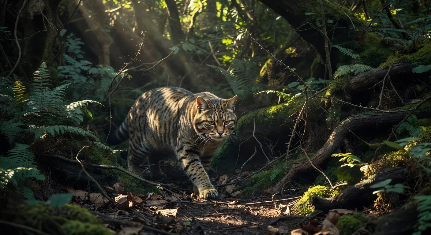 Un lynx eurasien tacheté marchant dans la neige avec ses grandes pattes servant de raquettes