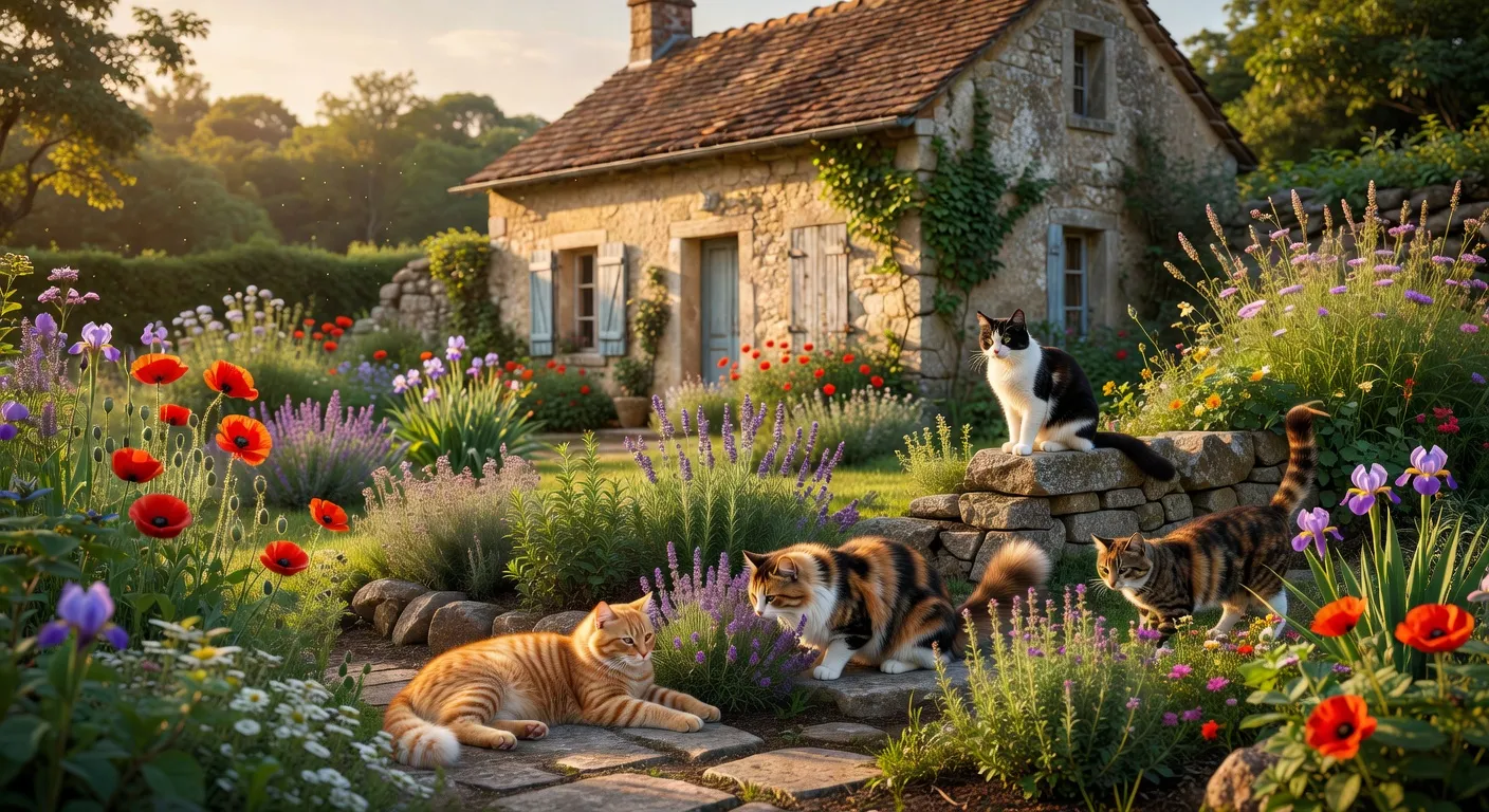 Des bénévoles de l'association s'occupant de chats dans un refuge chaleureux et bien organisé