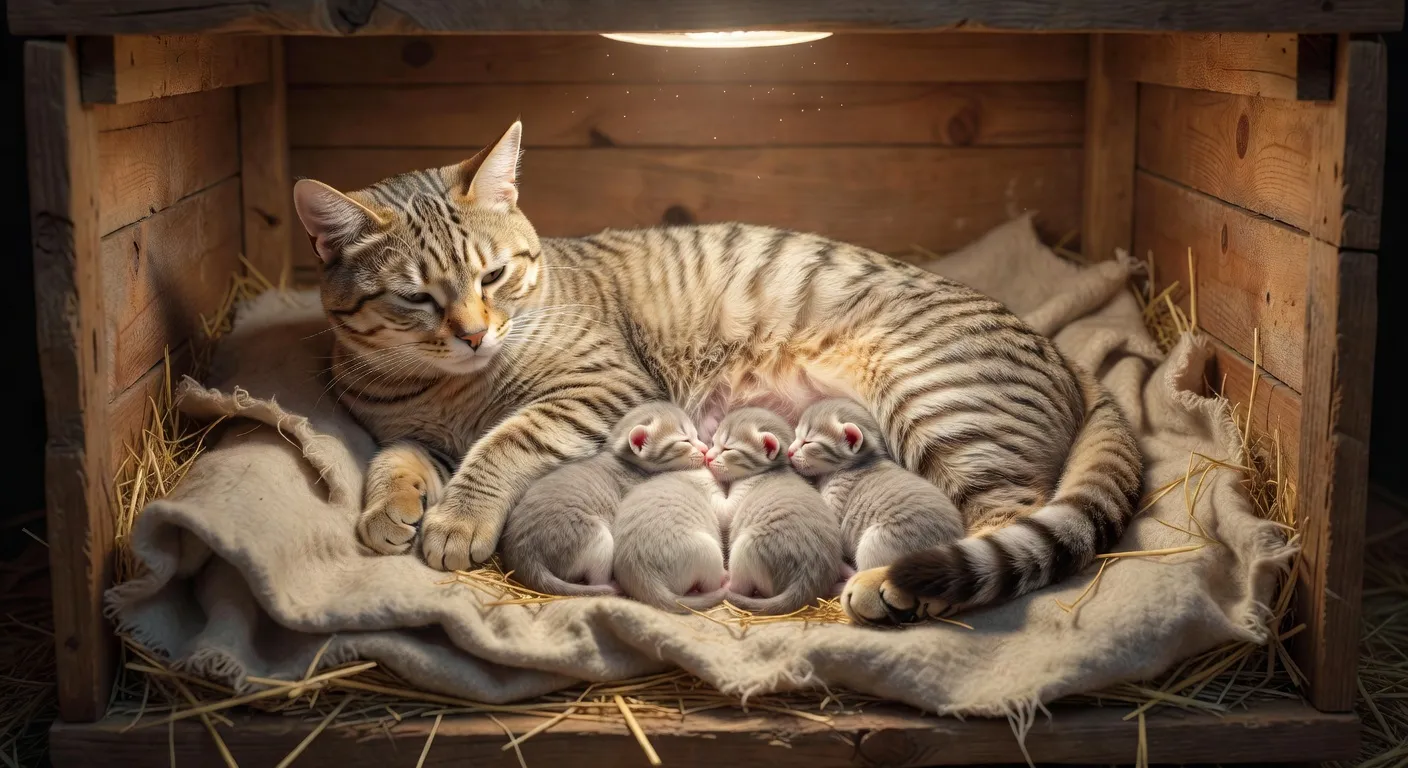 Une chatte tricolore calico se prélassant au soleil