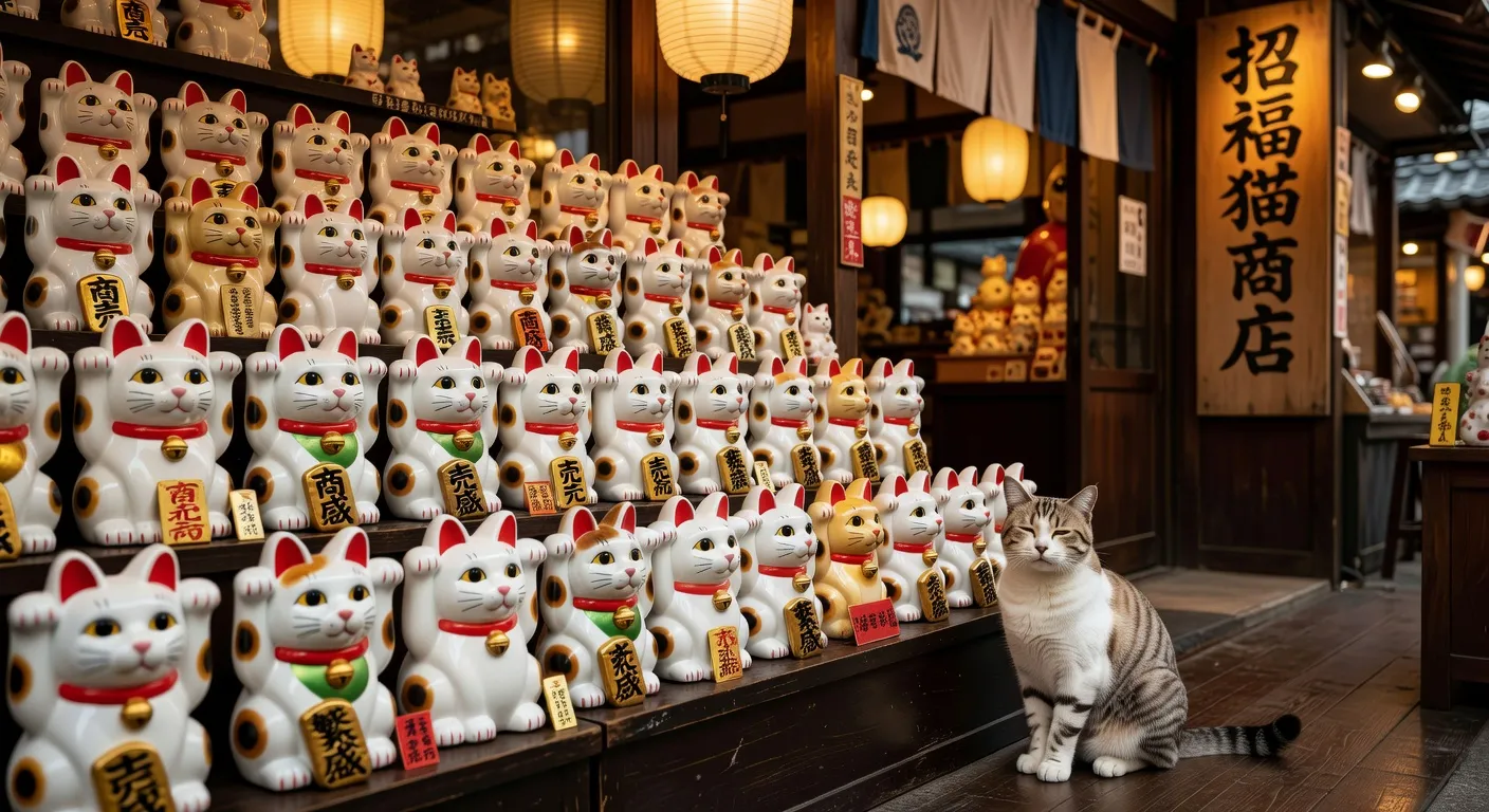Un Munchkin aux pattes courtes jouant avec un jouet traditionnel japonais dans un appartement tokyoïte moderne