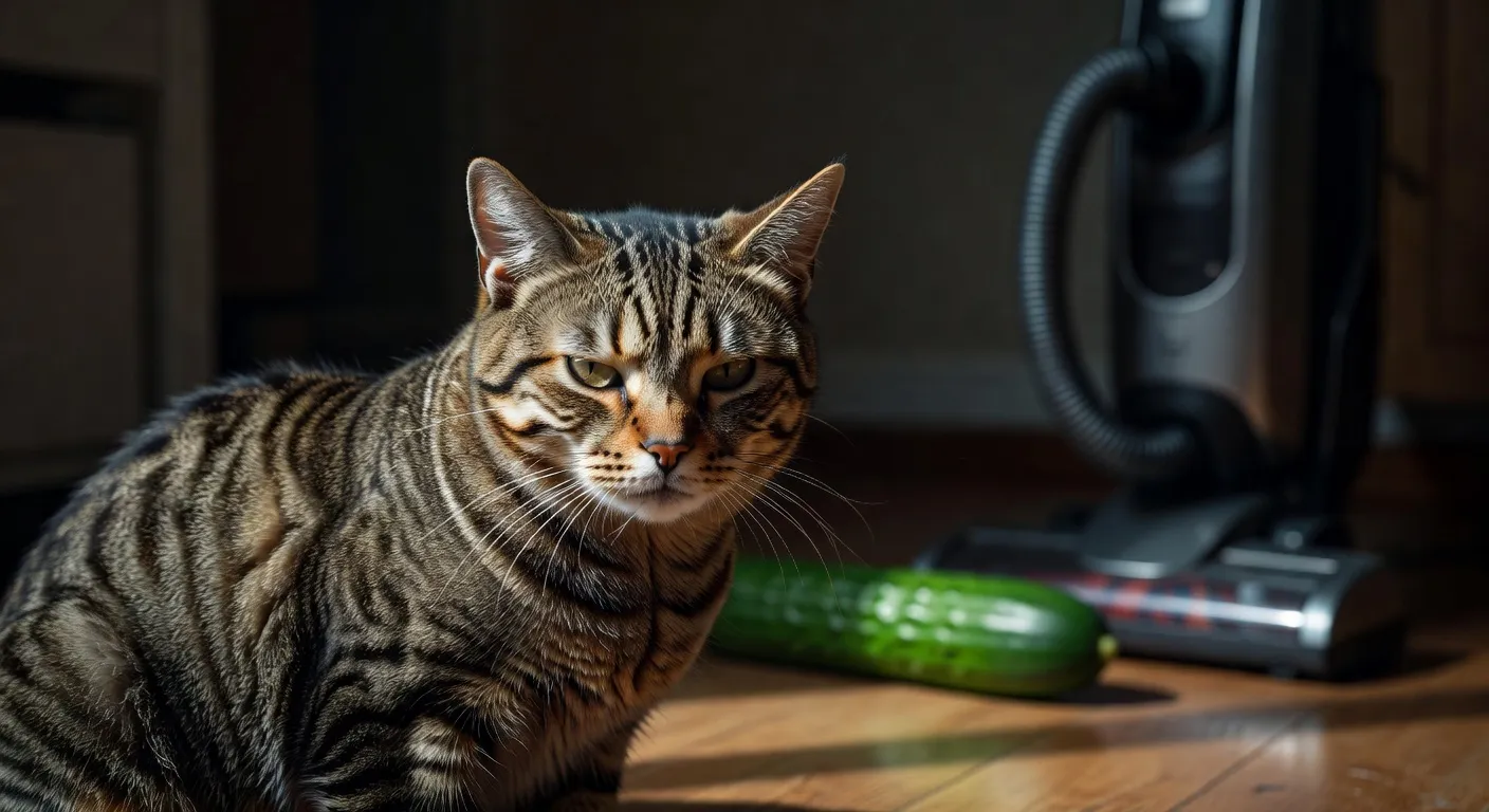 Un chat noir et blanc avec une expression contrariée qui plisse le nez face à un agrume